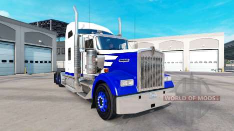 Skin Blue Spike on the truck Kenworth W900 for American Truck Simulator