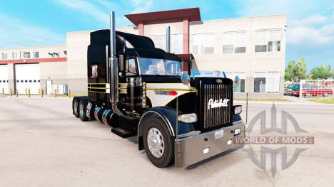 Skin Silver-black for the truck Peterbilt 389 for American Truck Simulator