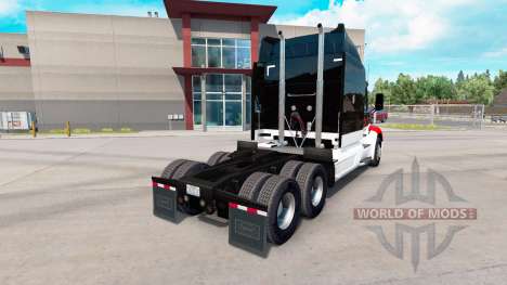 Netstoc Logistica skin for the truck Peterbilt for American Truck Simulator