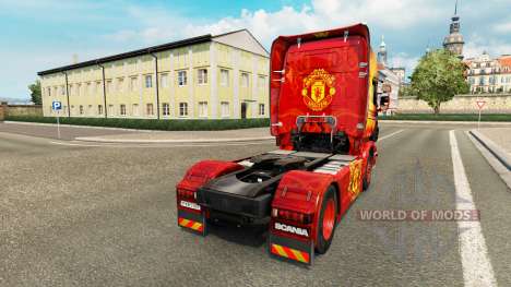 Skin Manchester United for tractor Scania for Euro Truck Simulator 2