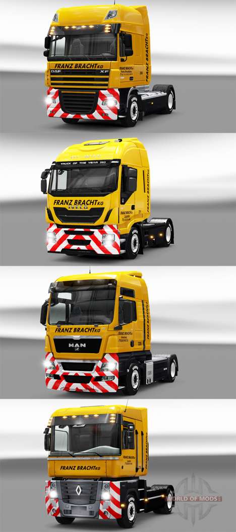 Franz Bracht skin on tractors for Euro Truck Simulator 2