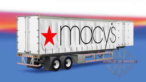 Skin Macys on the trailer for American Truck Simulator