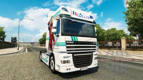 Collin IronMan skin for DAF truck for Euro Truck Simulator 2