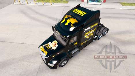 DeWalt skin for the truck Peterbilt for American Truck Simulator