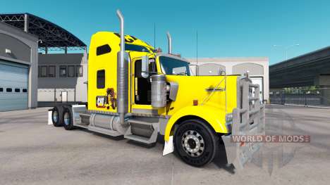 The skin of the Caterpillar tractor Kenworth W90 for American Truck Simulator