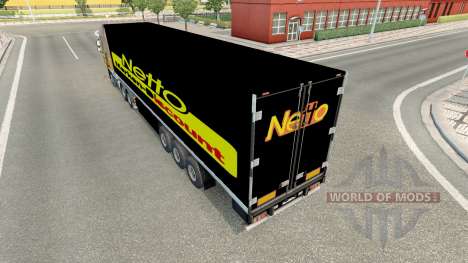 Skin Netto on the trailer for Euro Truck Simulator 2