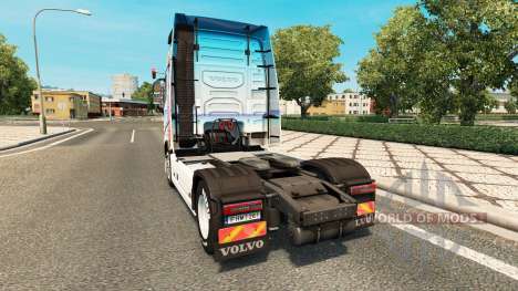 Miranda Kerr skin for Volvo truck for Euro Truck Simulator 2