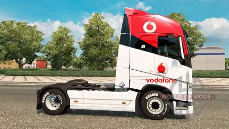Vodafone Racing skin for Volvo truck for Euro Truck Simulator 2