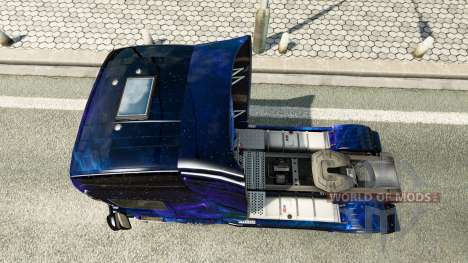 Cool Space skin for the truck Scania for Euro Truck Simulator 2