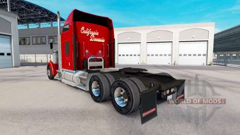 Skin California Dreamin on the truck Kenworth W9 for American Truck Simulator