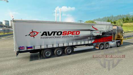 Skin Avtosped on the trailer for Euro Truck Simulator 2