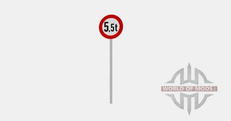 Warning Traffic Signs v1.1 for Farming Simulator 2015