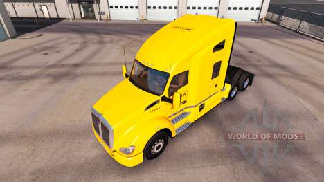 Skin Yellow Inc. for Peterbilt and Kenworth truc for American Truck Simulator