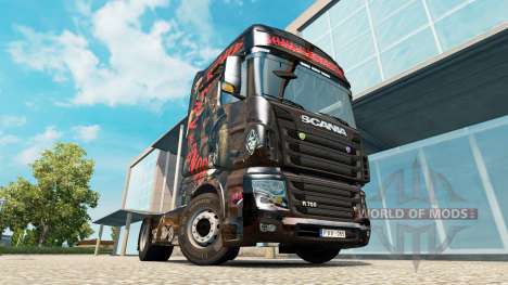 Skin Sons of Anarchy on tractor Scania R700 for Euro Truck Simulator 2