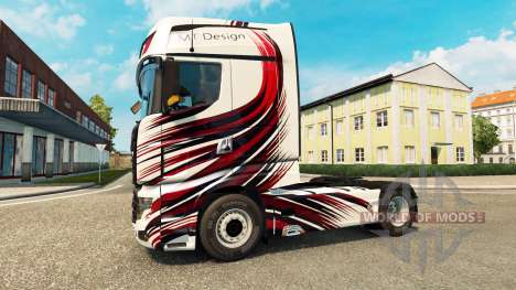 MT Design skin for Scania R700 truck for Euro Truck Simulator 2