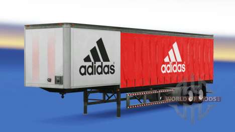 Skin Adidas on the trailer for American Truck Simulator