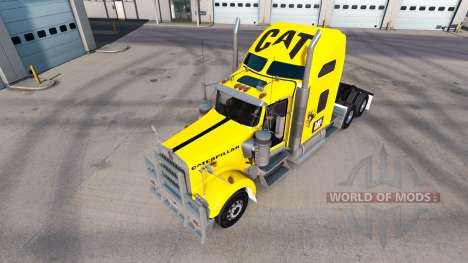 The skin of the Caterpillar tractor Kenworth W90 for American Truck Simulator