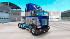 Skin Overnite on truck Freightliner FLB for American Truck Simulator