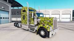 The skin Army Camo on the truck Kenworth W900 for American Truck Simulator