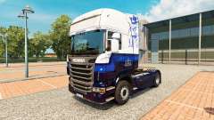 Skin Blue V8 Scania truck for Euro Truck Simulator 2
