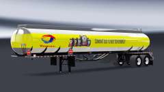 Skins fuel companies for semi-trailers tanks for American Truck Simulator
