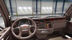 Luxury brown interior Peterbilt 579 for American Truck Simulator