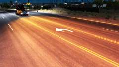 Golden-red light for American Truck Simulator