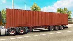 The semitrailer-container truck for Euro Truck Simulator 2