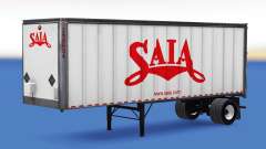 The logos of real companies on the trailers for American Truck Simulator