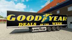 Skin Goodyear on the trailer for Euro Truck Simulator 2