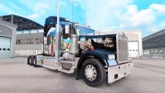 Skin Indian on the truck Kenworth W900 for American Truck Simulator