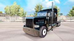 Black Panther skin for the truck Peterbilt 389 for American Truck Simulator
