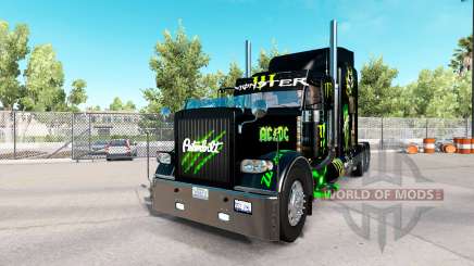 Monster Energy skin for the truck Peterbilt 389 for American Truck Simulator