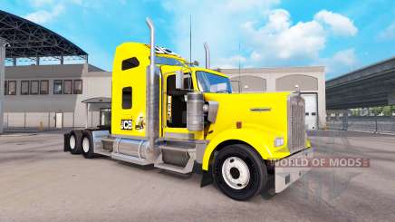 Skin JCB tractor Kenworth W900 for American Truck Simulator