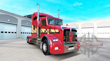 Skin Stripes v2.0 tractor Kenworth T800 for American Truck Simulator