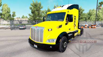 Caterpillar skin for the truck Peterbilt for American Truck Simulator