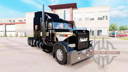 Skin Silver-black for the truck Peterbilt 389 for American Truck Simulator