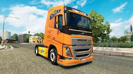 Fanta skin for Volvo truck for Euro Truck Simulator 2