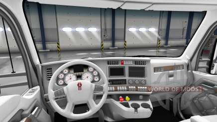 White Kenworth T680 interior for American Truck Simulator