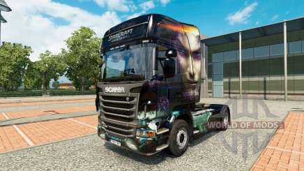 Starcraft 2 skin for Scania truck for Euro Truck Simulator 2
