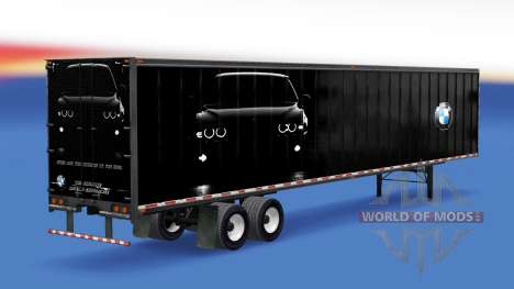All-metal semitrailer BMW for American Truck Simulator
