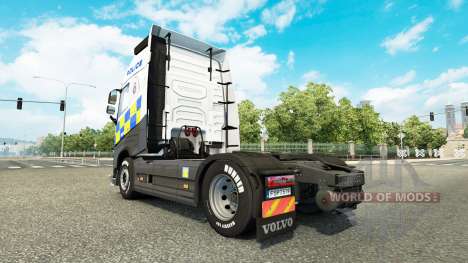 Police skin for Volvo truck for Euro Truck Simulator 2