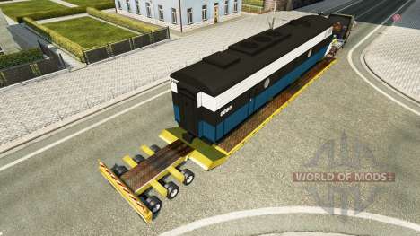 Low sweep with a locomotive for Euro Truck Simulator 2