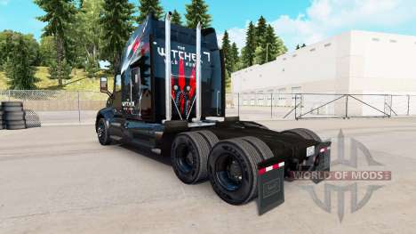 Skin The Witcher Wild Hunt on the tractor Peterb for American Truck Simulator