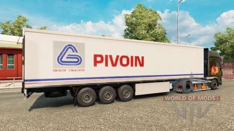 Skin Pivoin on the trailer for Euro Truck Simulator 2