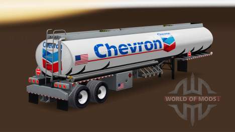 Skin Chevron fuel semi-trailer for American Truck Simulator