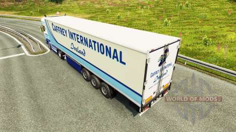 Caffrey International skin for Scania truck for Euro Truck Simulator 2