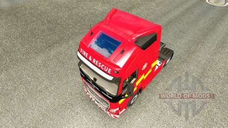 Skin Fire & Rescue at Volvo trucks for Euro Truck Simulator 2