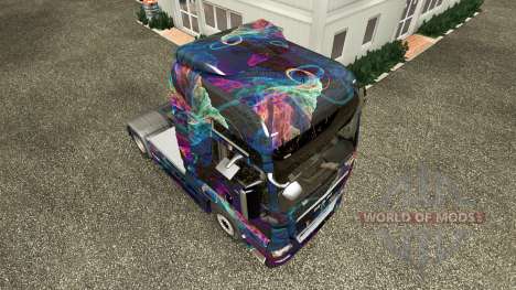 The Fractal Flame skin for MAN truck for Euro Truck Simulator 2