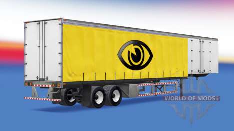 30 tonne curtain trailer for American Truck Simulator